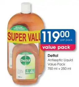 Clicks DETTOL Antiseptic Liquid Value Pack offer