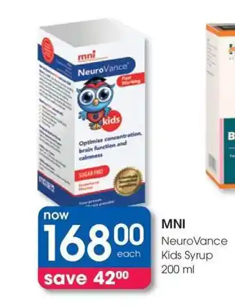 Clicks MNI NeuroVance Kids Syrup 200 ml offer