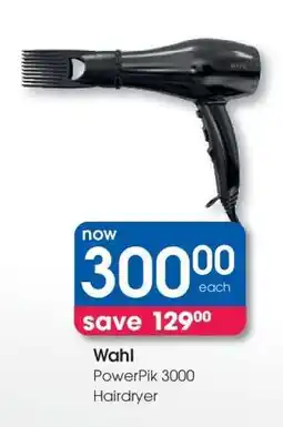 Clicks Wahl PowerPik 3000 Hairdryer offer
