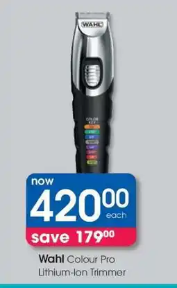Clicks Wahl Colour Pro Lithium-Ion Trimmer offer