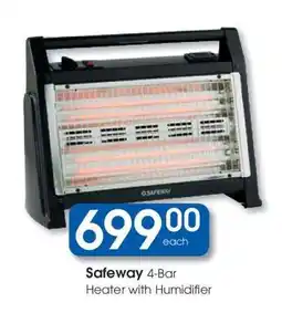 Clicks Safeway 4-Bar Heater with Humidifier offer