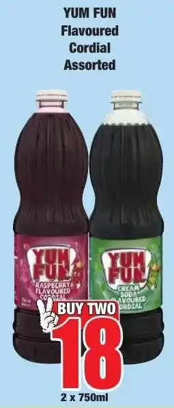 Boxer Superstores Yum Fun Flavoured Cordial Assorted offer