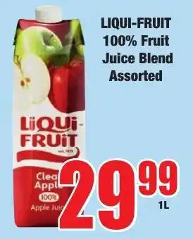 Boxer Superstores Liqui-fruit 100% Fruit Juice Blend Assorted offer