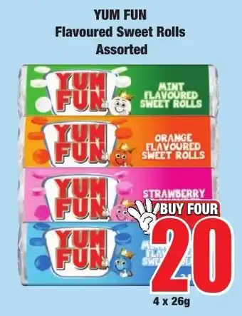 Boxer Superstores Yum Fun Flavoured Sweet Rolls Assorted offer