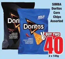 Boxer Superstores Simba Doritos Corn Chips Assorted offer