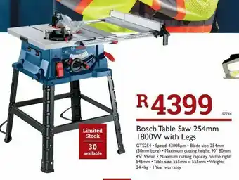 Table saw bosch