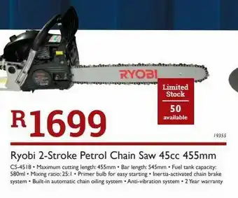 Eurolux Chainsaw ryobi offer