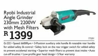 Eurolux Angle grinder ryobi offer