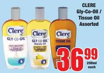 Boxer Superstores Clere Gly-Co-Oil/ Tissue Oil Assorted offer