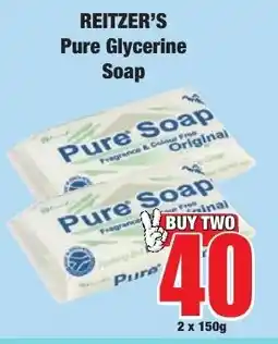 Boxer Superstores Reitzer's Pure Glycerine Soap offer