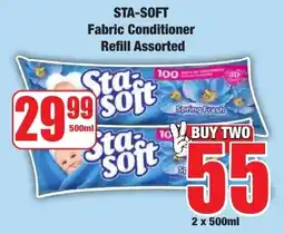 Boxer Superstores Sta-Soft Fabric Conditioner Refill Assorted offer