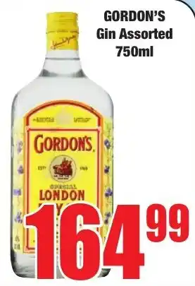 Boxer Superstores Gordon's Gin Assorted offer