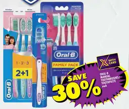 Shoprite Oral-B manual toothbrushes/ toothpaste offer