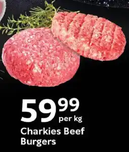 Oxford Freshmarket Charkies Beef Burgers offer