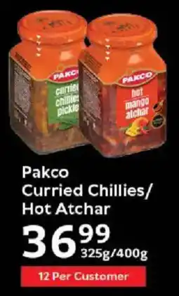 Oxford Freshmarket Pakco Curried Chillies/ Hot Atchar offer