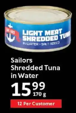 Oxford Freshmarket Sailors Shredded Tuna in Water offer