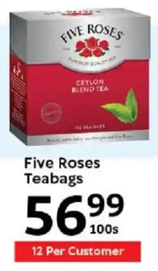 Oxford Freshmarket Five Roses Teabags offer