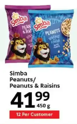 Oxford Freshmarket Simba Peanuts/ Peanuts & Raisins offer
