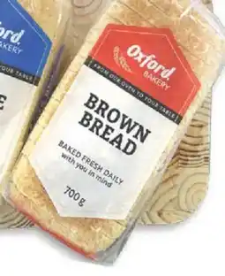 Oxford Freshmarket Oxford Sliced/ Unsliced Brown Bread offer