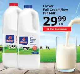 Oxford Freshmarket Clover Full Cream/ Low Fat Milk offer