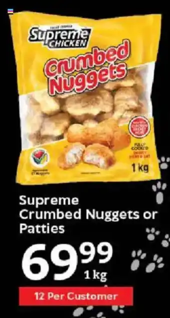 Oxford Freshmarket Supreme Crumbed Nuggets or Patties offer