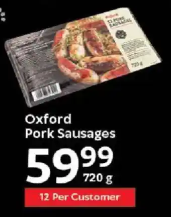 Oxford Freshmarket Oxford Pork Sausages offer