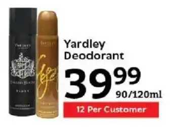 Oxford Freshmarket Yardley Deodorant offer