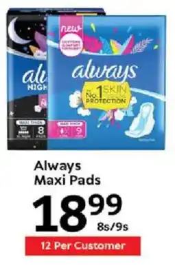 Oxford Freshmarket Always Maxi Pads offer