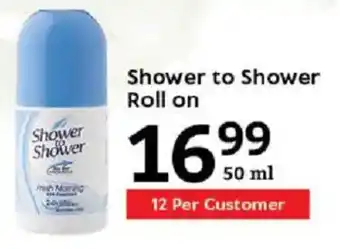 Oxford Freshmarket Shower to Shower Roll on offer