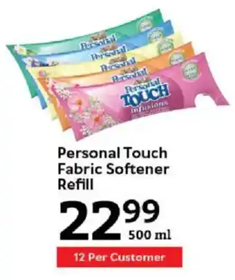 Oxford Freshmarket Personal Touch Fabric Softener Refill offer