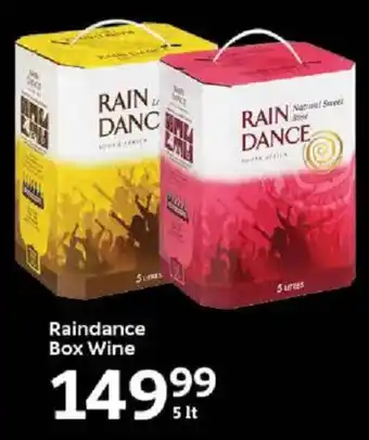 Oxford Freshmarket Raindance Box Wine offer
