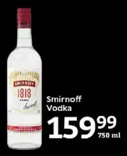 Oxford Freshmarket Smirnoff Vodka offer