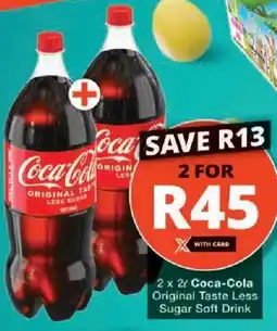 Checkers Coca-Cola Original Taste Less Sugar Soft Drink offer