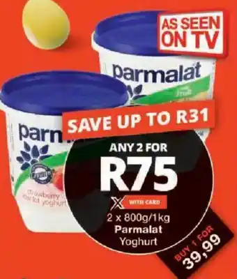 Checkers Parmalat Yoghurt offer