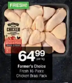 Checkers Farmer's Choice Fresh Chicken Braai Pack offer