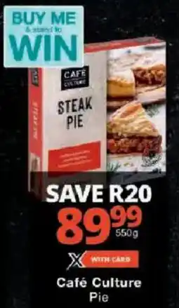 Checkers Café Culture Pie offer