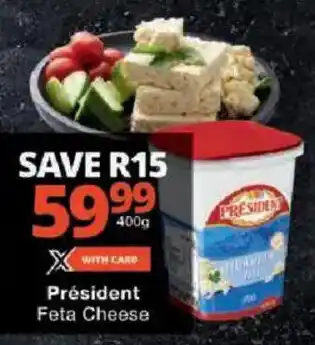 Checkers Président Feta Cheese offer
