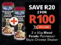 Checkers Mezé Foods Parmesan Style Cheese Shaker offer
