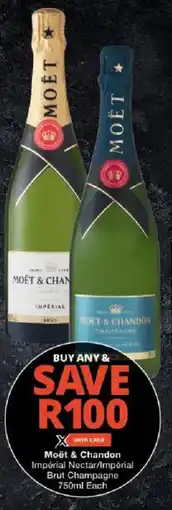 Checkers Moët & Chandon Impérial Nectar/ Impérial Brut Champagne offer