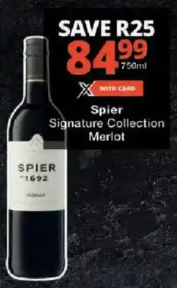 Checkers Spier Signature Collection Merlot offer