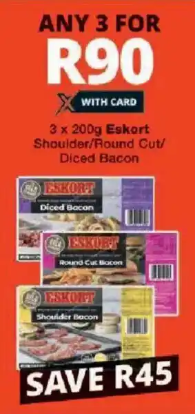 Checkers Eskort Shoulder/ Round Cut/ Diced Bacon offer