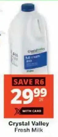 Checkers Crystal Valley Fresh Milk offer