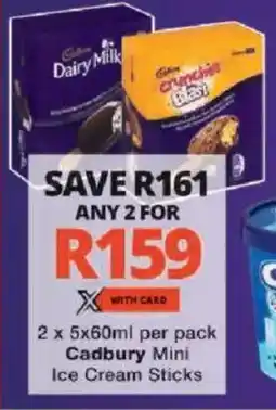 Checkers Cadbury Mini Ice Cream Sticks offer