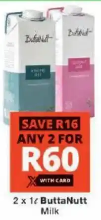 Checkers ButtaNutt Milk offer