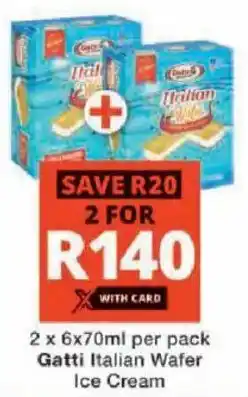 Checkers Gatti Italian Wafer Ice Cream offer