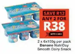 Checkers Danone NutriDay Smooth Dairy Snack offer