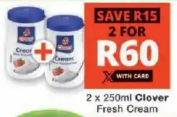 Checkers Clover Fresh Cream offer