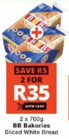 Checkers BB Bakeries Sliced White Bread offer