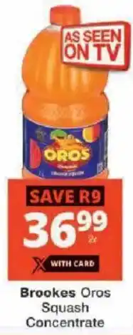 Checkers Brookes Oros Squash Concentrate offer