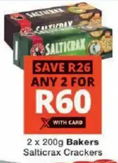 Checkers Bakers Salticrax Crackers offer